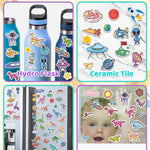 Benresive Reusable Sticker Books for Kids 2-4, Sticker Books for Toddlers 1-3 2-4, Toddler Travel Toys Activities Crafts Gifts - Dinosaurs, Space and Body