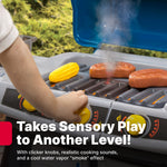 Step2 Sizzle & Smoke BBQ Grill Playset, Indoor/Outdoor Interactive Play with Sounds and Effects, Toddlers 3+ Years Old, 15 Piece Toy Accessories