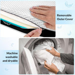 Crib Mattress, 52 x 27 Dual-Sided Memory Foam Baby and Toddler Mattress, Triple Layer Toddler Bed Mattress with Waterproof, Breathable, Removable Machine Washable Cover, Baby Mattresses for Crib