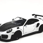 KiNSMART 2010 Porsche 911 GT2 RS Aqua Blue 1/36 Scale Diecast Metal Model Toy Sports Car