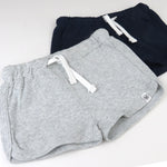 HonestBaby Multipack Shorts 100% Organic Cotton for Infant Baby and Toddler, Boys, Girls, Unisex, Navy/Gray, 6 Months