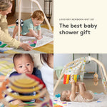 LOVEVERY, The Newborn Gift Set, Play Gym with Sensory Strands and Looker Play Kit, Baby Development Essentials, Ages 0+