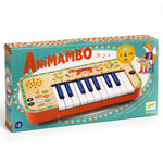 DJECO Animambo Synthesizer - Safe Music Instrument for Kids, Cute Educational Toddler Musical Toy for Motor Skills, Creativity, Imagination & Rythym - Toys for 3+ Years Girls & Boys