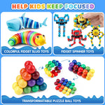 Hepoasky Fidget Sensory Toys for Kids Adults with Autism ADHD: 13 Pack Anxiety Relief Items Toy, Fun Classroom Prize & Travel Toys, Stress Relief Toy Gifts Party Favors for Kids