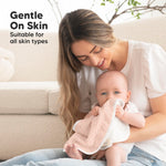 5-Pack Muslin Burp Cloths Baby Boy, Girl - Very Absorbent Baby Burp Cloth Rags, 8-Layers Viscose Derived from Bamboo Cotton Muslin Towel, Super Soft Spit Up Rags, No Shrink Washcloths (Prism)