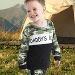 Kucnuzki Toddler Boy Clothes 2T-3T Boys' Long Sleeve Letter Print Shirts & Sweatshirts, Pants Set - Fall/Winter Boutique Clothes