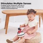 PlanToys® Wooden Pull Along Drummer | Musical Toy That Encourages Rhythm, Coordination & Focus | Montessori Eco-Friendly Educational Toy for Active & Imaginative Play