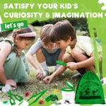 GINMIC Kids Explorer Kit & Bug Catching Kit, 16 Pcs Outdoor Exploration Safari Kit for Kids Camping with Binoculars, Adventure, Hunting, Hiking, Educational Toy Gift for 3-12 Years Old Boys Girls
