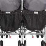 Delta Children LX Side by Side Stroller - with Recline, Storage & Compact Fold, Grey