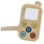 PlanToys® My First Phone Wooden Pretend Play Toy for Kids Ages 3+ | Montessori Role Play Activity for Communication & Imaginative Learning | Eco-Friendly Wooden Educational Set