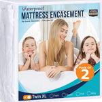 Utopia Bedding Zippered Mattress Encasement Queen, 100% Waterproof Bed Bug and Dust Mite Proof Mattress Protector, Absorbent Six-Sided Mattress Cover