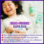 California Baby Calming Diaper Rash Cream | Zinc Oxide Ointment | 100% Bio-Based | Calming Lavender Scent | Hypoallergenic | Soothing Diaper Rash Cream For Baby | 82 g / 2.9 oz.