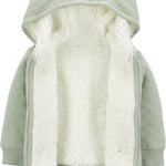Simple Joys by Carter's Baby Hooded Sweater Jacket with Sherpa Lining