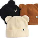 FURTALK Baby Beanie Winter Hat with Bear Ear for Infant Toddler Boys Girls Soft Knitted Skull Cap