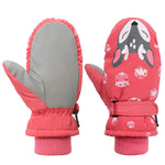American Trends Toddler Mittens Winter Snow Glove waterproof mitten Warm Fleece Kid Ski Gloves for Boys Girls Pink Fox S