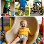Feyoyi 4 Pack Baby Boy Shorts Cotton Pull On Baby Shorts Infant Boy Clothes Summer Casual Elastic Waist with Drawstring Black, Dark Gray, Ash Gray, Charcoal Gray Set A 12M