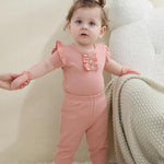 ZAVBABY Newborn Baby Girls Bodysuits Rib Summer Infant Clothes Outfit Set 9-12 Month