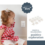 Dreambaby Plastic Baby Safety Outlet Plug Covers - 12 Pack - Outlet Covers Baby Proofing
