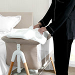 Delta Children Bondi Adjustable Height Bedside Beechwood Bassinet with PureAir Mesh Sheet and FSC-Certified Wood, Tan