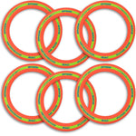 Liberty Imports 6 Pack: Flying Aero Discs Sports Outdoor Pro Flyer Rings - Plastic Toy Ultimate Glider Toss Game for Kids and Adults (11 inches)