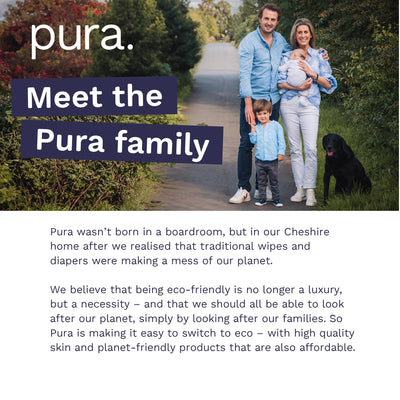 Pura Natural Sensitive Baby Wipes, 99% Water, Unscented & Hypoallergenic, Suitable for Sensitive & Eczema-prone Skin, Fragrance Free & Hypoallergenic, EWG Verified, 1 Pack of 60 Wet Wipes