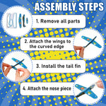Skylety 50 Pcs Comics Foam Gliders Airplane Toys for Kids, Foam Paper Airplane, Comics Birthday Party Favors Goodie Bag Stuffers Outdoor Flying Toys Bulk Prizes for Kids Classroom