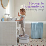 lalalark 3-in-1 Toddler Potty Training Toilet, Baby Potty Training Seat & Step Stool with Seamless TPE Seat, Extended Splash Guard, Easy-Clean Non-Absorbent Potty Chair Toilet Trainer for Home Travels