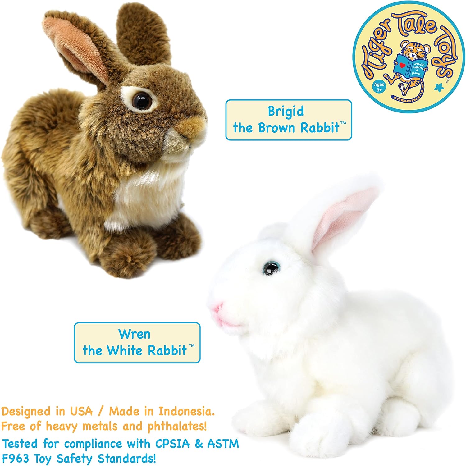 Brigid The Brown Rabbit - 10 Inch Stuffed Animal Plush Bunny