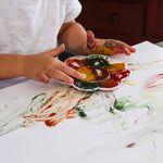 Veggie Baby Vegan Finger Paints for Toddlers, Organic Baby Safe Coloring, Play, Made in USA (5 Colors)