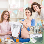 Baby Gift Set Baby Shower Gifts Basket for Newborns New Born Baby Sage Green Gift Basket with Baby Rattle Swaddle Security Blanket for Gender Neutral Baby Girls Boys