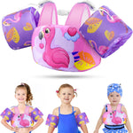 Vvinca Separable Toddler Swim Vest Fit 22-66 Lbs（1-6 Years）|2025 Newest 3 in 1 Pool Float & Arm Bands Boys and Girls, Adjustable Sturdy Safety for Infant 1 2 3 4 5 6 Year