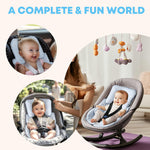 Infant Carseat Insert, 2-in-1 Reversible Baby Car Seat Cushion for Newborn Toddler Head & Body Support Car Seat Pad for Carseats, Strollers, Swings, Bouncers