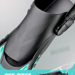 CAPAS Snorkel Fins, Swim Fins Travel Size Short Adjustable for Snorkeling Diving Adult Men Women Kids Open Heel Swimming Flippers
