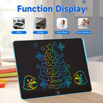 16 Inch Large LCD Writing Tablet for Kids, Colorful Reusable Electronic Doodle Board with Stylus, Educational Drawing Pad for Math Practice & Learning, Travel Essential Toys for Boys Girls (Blue)