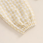 Toddler Checkered Pants Baby Girl Boy Elastic Waist Jogger Pants Kids Casual Plaid Trousers Infant Long Sweatpants (A-Khaki, 12-18 Months)