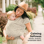 KeaBabies Baby Wrap Carrier - All in 1 Original Baby Carrier Newborn to Toddler Sling, Easy to Wear, Hands Free Bonding, Lightweight, Breathable Infant Wraps (Leafy)