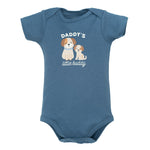 Hudson Baby Infant Boys Cotton Bodysuits 5-Pack, Ruff Being Cute Dog, 3-6 Months