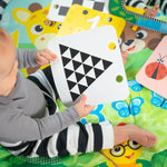 Baby Einstein Discovery Garden Tummy Time Mat & Mirror, Ages 0-6 Months, Multisensory