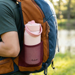 Oldley 24oz Insulated Water Bottle with Straw, Stainless Steel Water Bottle for Sports, Travel, School, BPA-Free Sports Bottles for Adult Kids, Leak-Proof, Pink