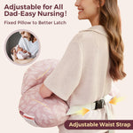 Momcozy Original Nursing Pillow for Breastfeeding-Innovative Safety Guard - Wider Feeding Pillows for More Support for Mom & Baby- Easier Nursing & Hand Free- Fit for All, Removable Cotton Cover