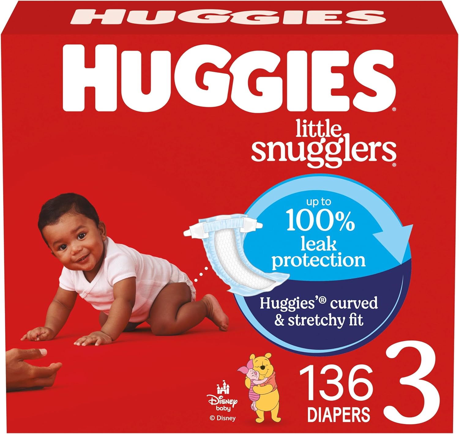 Huggies Size Newborn Diapers, Little Snugglers Baby Diapers, Size Newborn (up to 10 lbs), 31 Count, Packaging May Vary