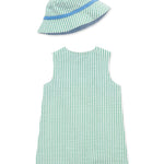 Little Me Clothes for Baby Boys' Golf Sunsuit and Hat, Green Golf, 9 Months