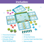 Hand2Mind Lily Pad Letter Hop - CVC & Sight Word Games, Fine Motor Skills Toys, Spelling & Word Making Activities, Family Learning Fun