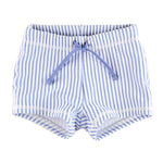 RUGGEDBUTTS Boys' Swim Shorties, Periwinkle Blue Seersucker, 6-12m