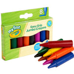 CRAYOLA MyFirst Jumbo Crayons - Assorted Colours (Pack of 8) | Easy-Grip Colouring Crayons Perfect for Toddlers Hands | Ideal for Kids Aged 12+ Months