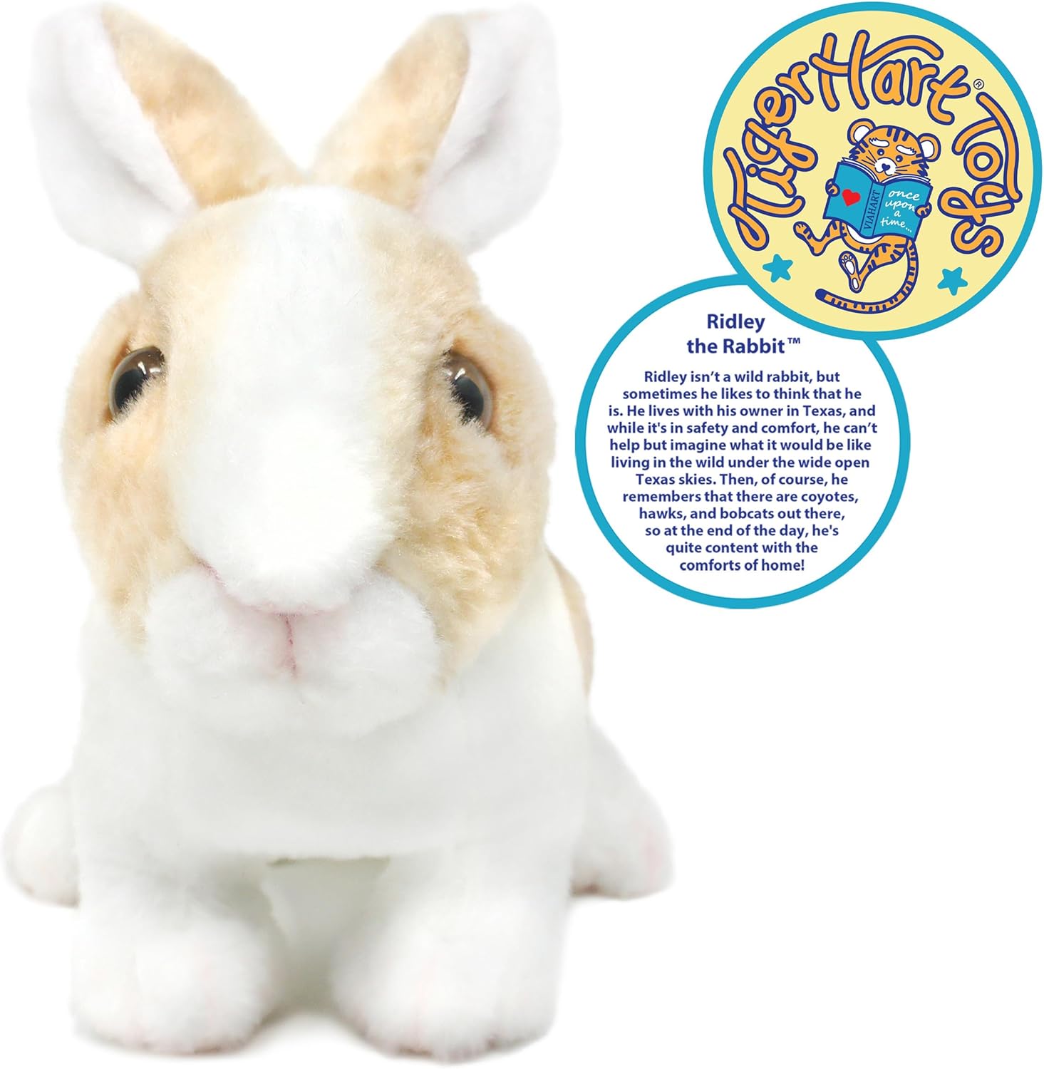 Ridley The Rabbit - 11 Inch Realistic Stuffed Animal Plush Bunny