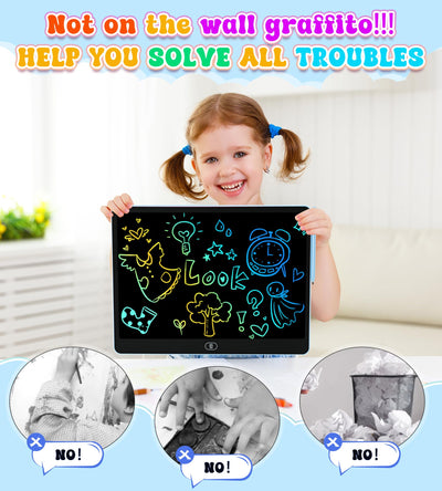 LCD Writing Tablet, 16 Inch Colorful Doodle Board Drawing Tablets for Kids, Toddler Educational Learning Toys for 3 4 5 6 7 8 Year Old Boys Girls Birthday Christmas Gift
