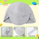 Duoyeree UPF 50+ Baby Sun Hat with Ear and Neck Protection - Toddler Beach Hat for Boys & Girls - Ideal for Summer Fun(6-24M)