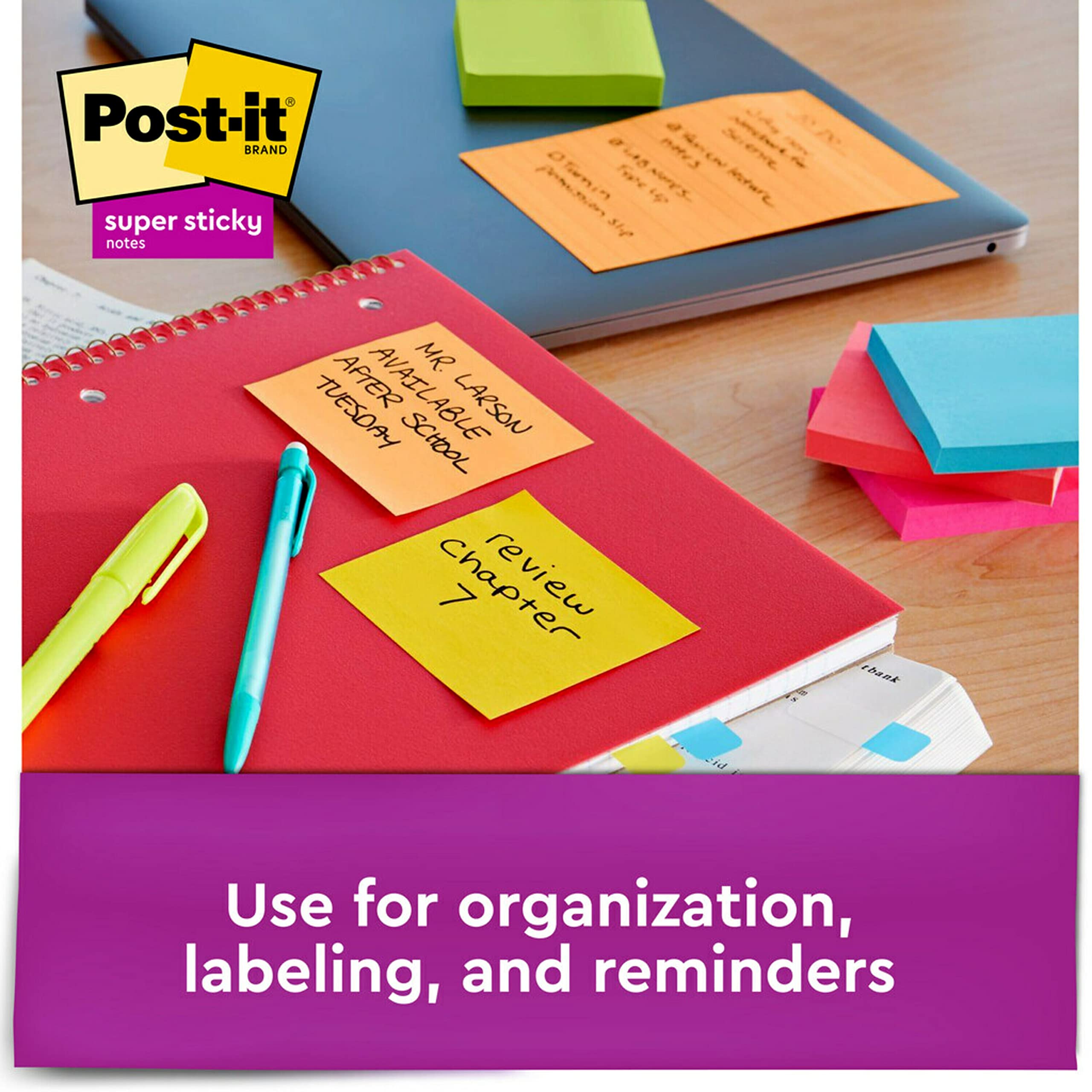Post-it Super Sticky Notes, 3x3 in, 6 Pads, - Post-it - Baby and Toys - USA