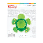 Nuby Teethe N' Pop Sensory Play Teether - Baby Teething Toy - 3+ Months - Turtle
